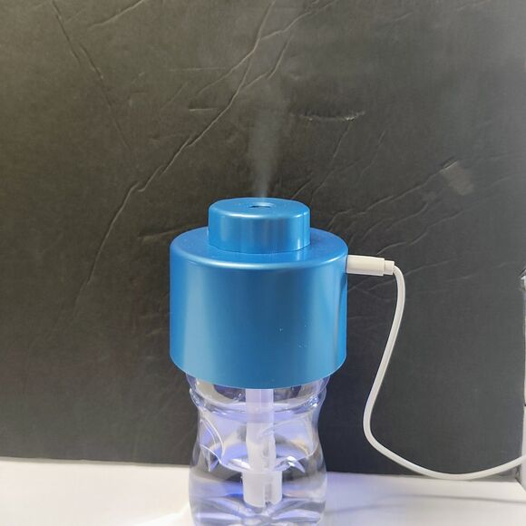 Mini Portable Blue Bottle Cap Air Humidifier With USB Cable for Office & Home - Picture 1 of 11